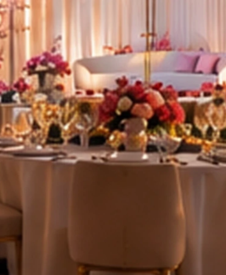 Modern wedding stage